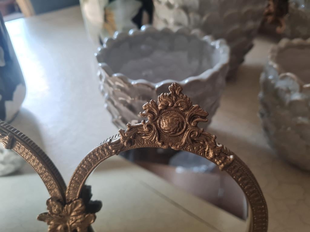 Nieuwe dubbele kleine spiegeltjes merk House of Baroque, Heikant 21 Kaatsheuvel, Minder dan 50 cm, Nieuw, Ophalen of Verzenden