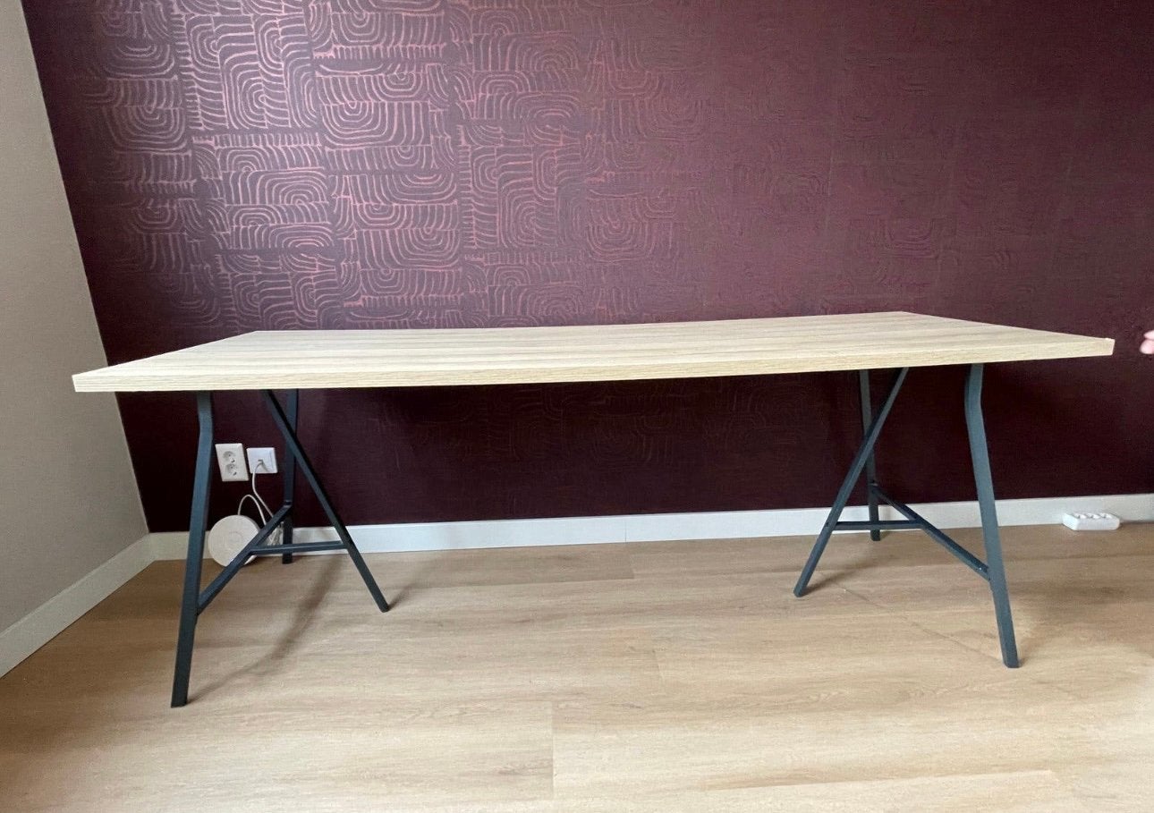 Blad met schragen / bureau, Huis en Inrichting, Ophalen, Zo goed als nieuw