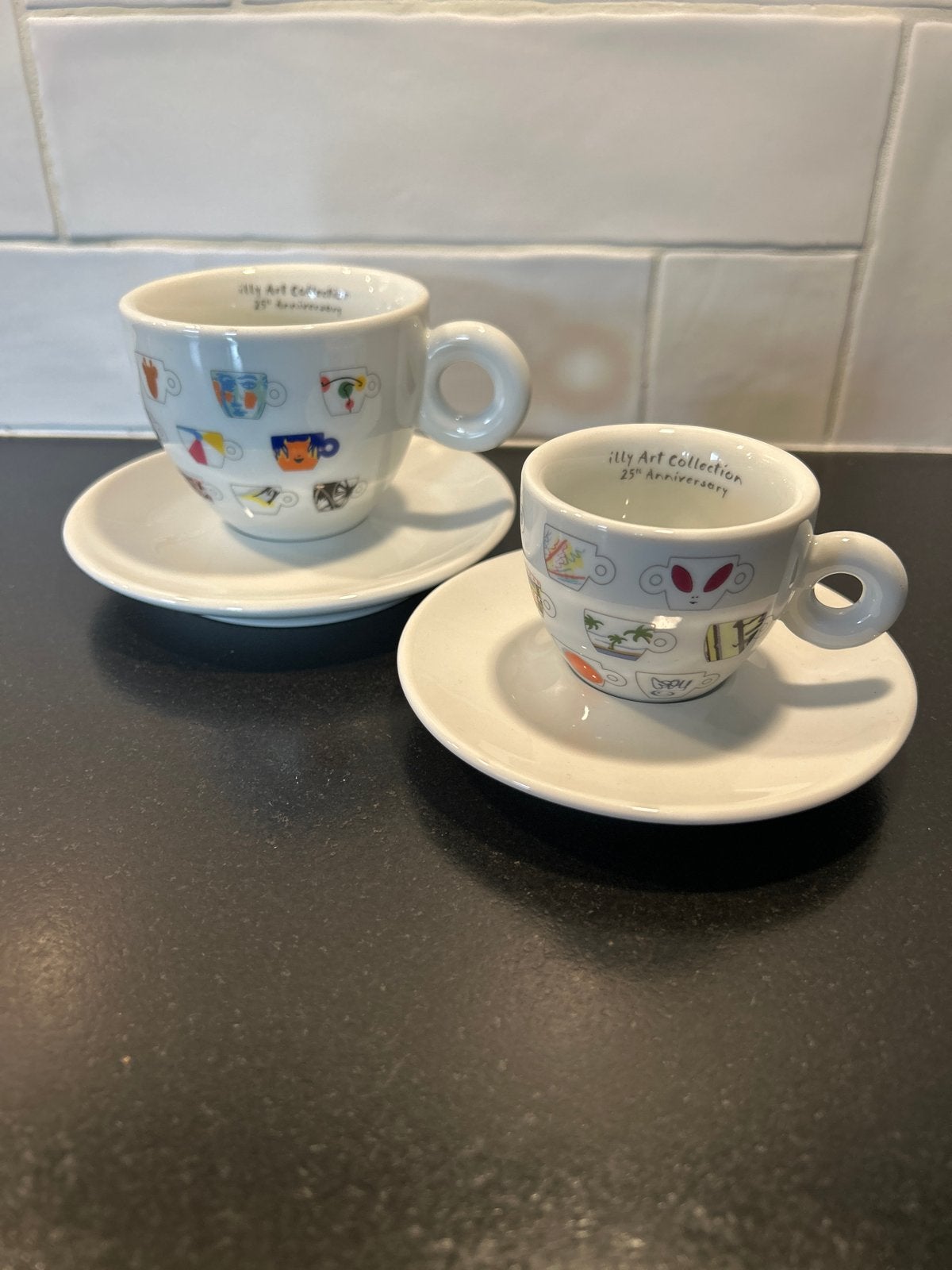 Illy Art Collection 25th Anniversary Espresso & Cappuccino K, Ophalen, Gebruikt, Illy, Kop(pen) en/of Schotel(s)