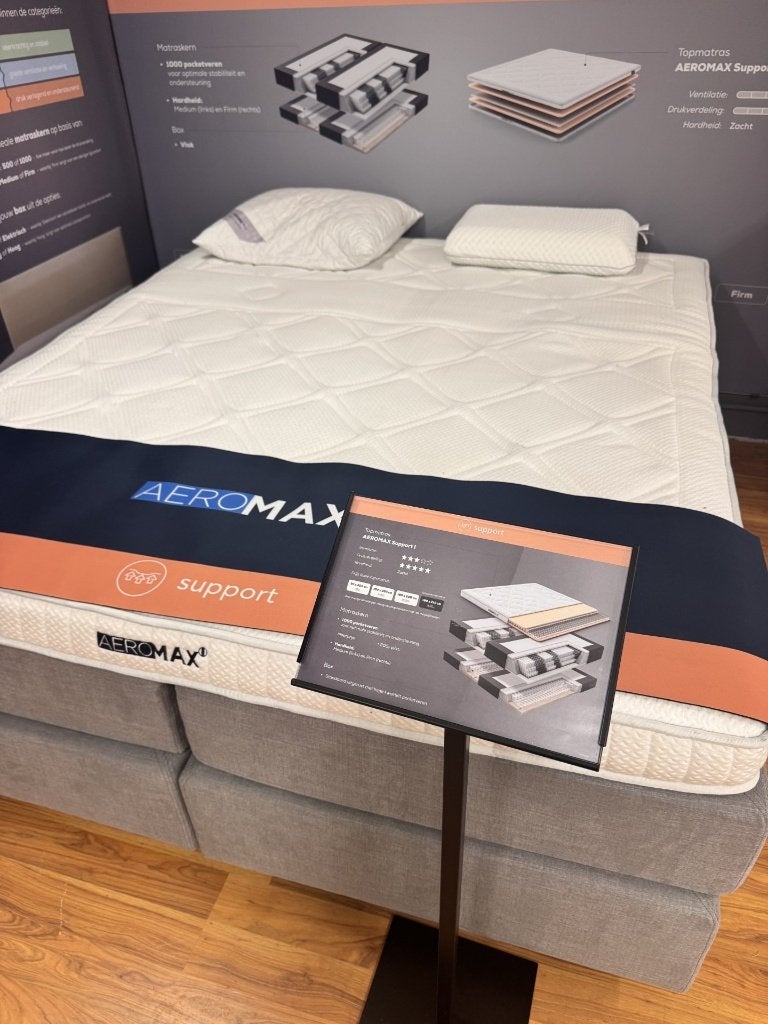 Topmatras AeroMax support Swiss Sense 180 x 210 cm, Ophalen, 210 cm, Tweepersoons, Zo goed als nieuw