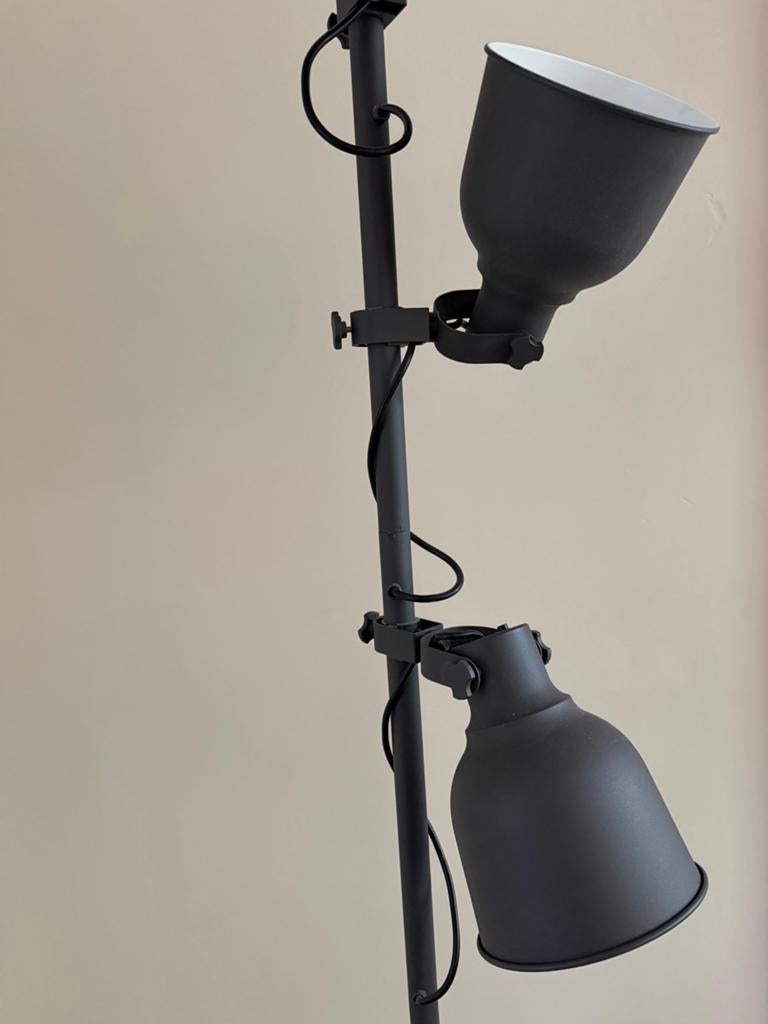 IKEA Hektar staande lamp met 3 spots, donkergrijs, Ophalen, Gebruikt, Metaal, 150 tot 200 cm