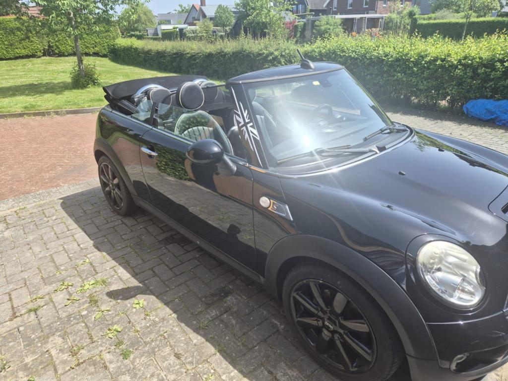 Mini 1.6 Cooper S Cabrio 2010 Zwart, Auto's, Mini, Particulier, Cabrio, ABS, Airbags, Airconditioning, Alarm, Centrale vergrendeling