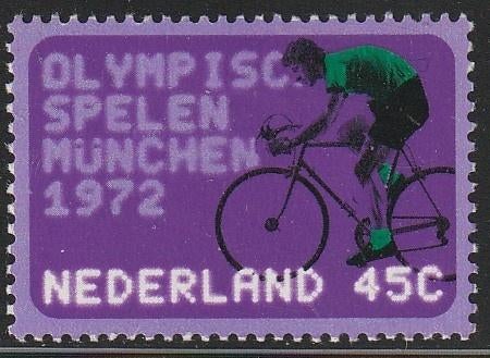Nederland 1972 1014 Olympiade Wielrenner, Postfris, Postzegels en Munten, Postzegels | Nederland, Ophalen of Verzenden, Na 1940