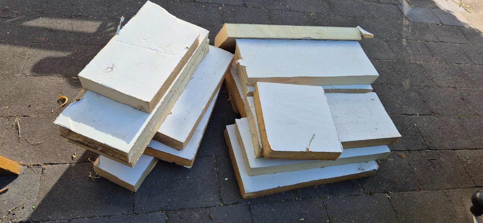 Reststukken PIR isolatie 6cm dik, Ophalen
