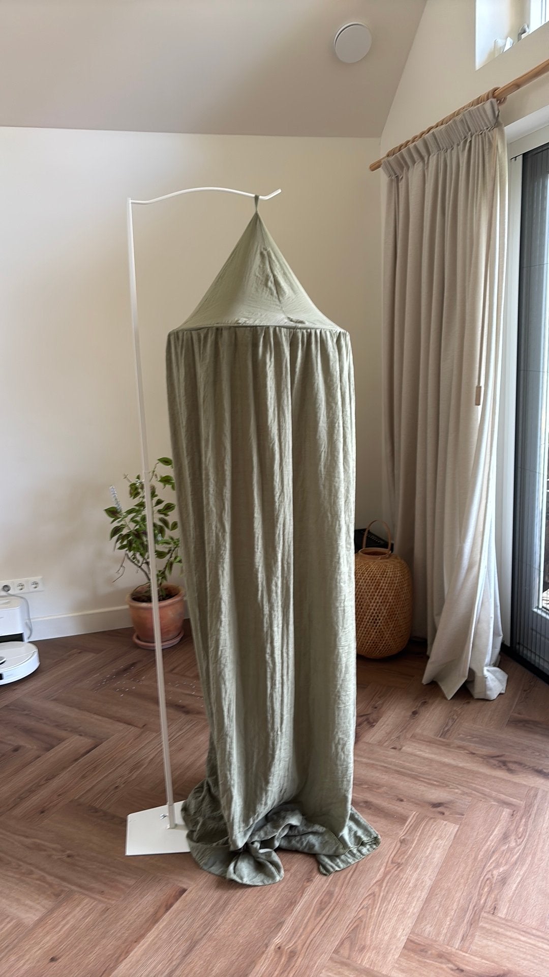 Piekstok met groen hemeltje, Ophalen, Zo goed als nieuw, Klamboe
