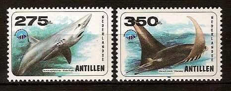 Nederlandse Antillen 1236/7 postfris Vissen 1998, Ophalen of Verzenden, Postfris