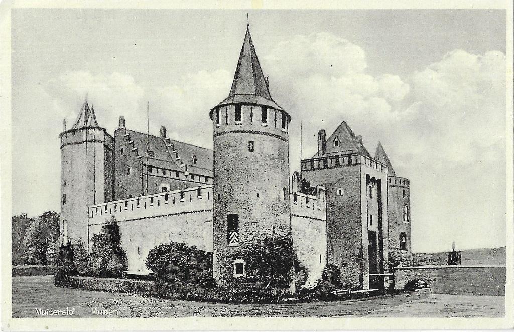 AK Muiden - Muiderslot (a), Verzenden, 1940 tot 1960, Ongelopen, Noord-Holland