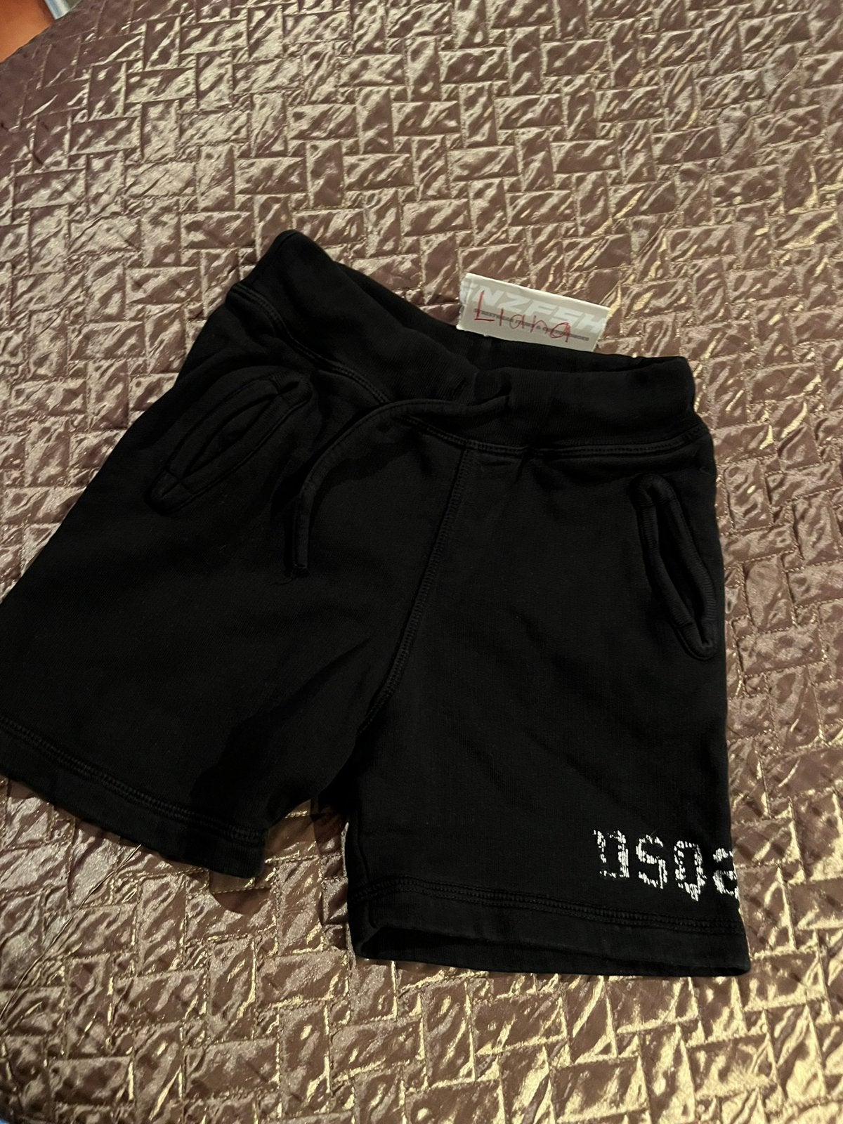 DSQUARED2 Bermuda Zwart Maat 104 Origineel ZGAN, Kinderen en Baby's, Kinderkleding | Maat 104, Broek, Dsquared2, Ophalen of Verzenden