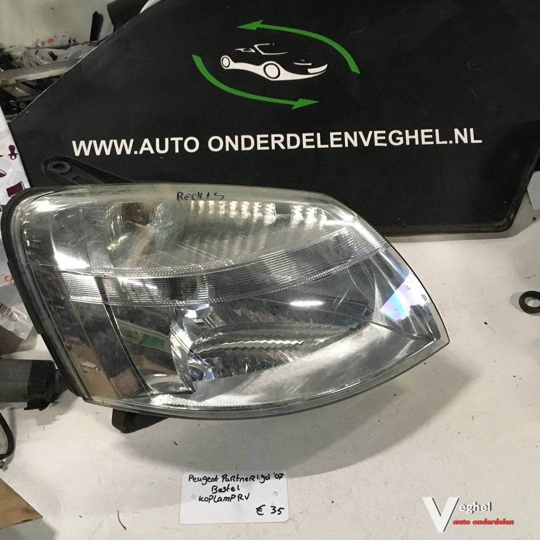 Peugeot Partner Bestel  1.9 D 2007 Koplamp Rechtsvoor of Lin