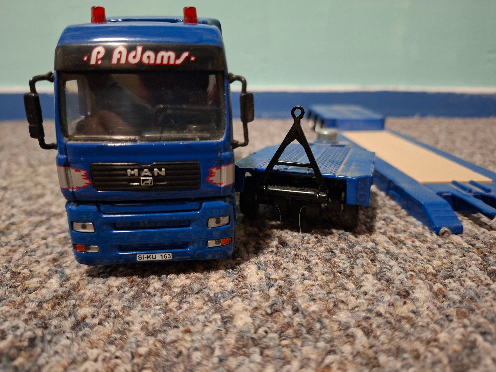 P Adams 1:50 trailer siku 3931, Hobby en Vrije tijd, Modelauto's | 1:50, Ophalen of Verzenden, Gebruikt, Bus of Vrachtwagen, SIKU