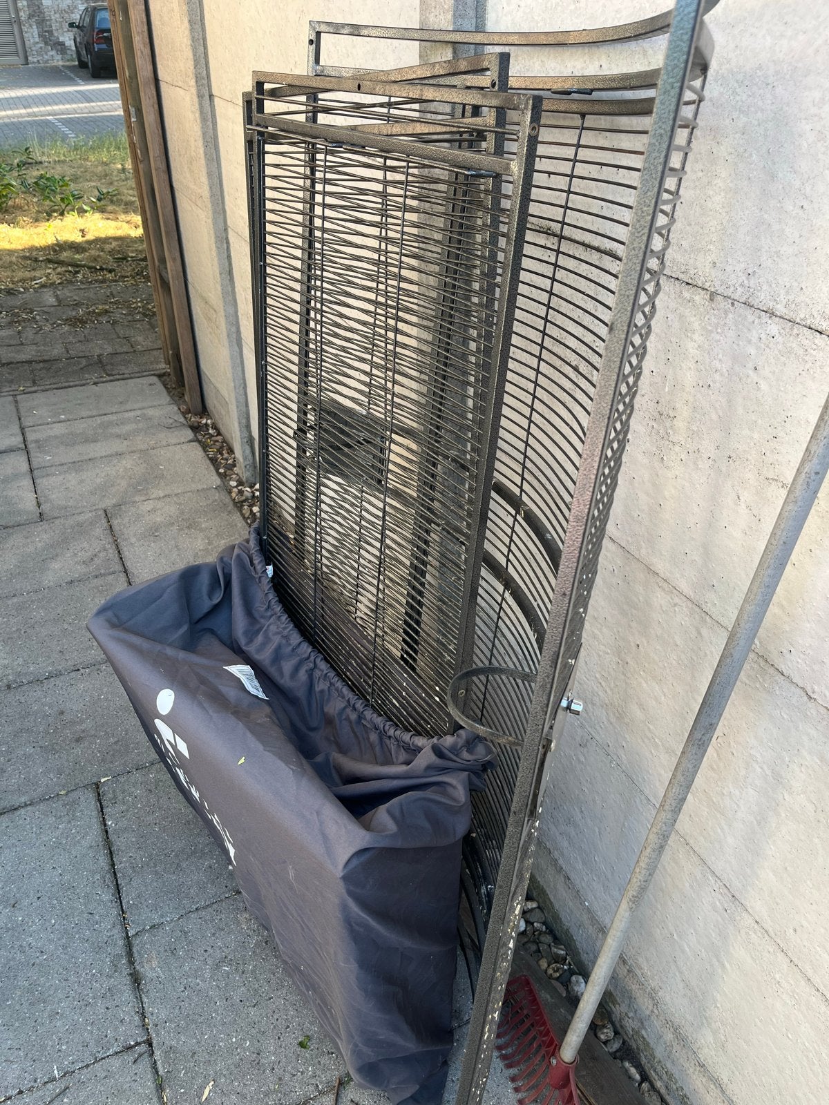 Stronk hoek papegaaienkooi, Dieren en Toebehoren, Ophalen of Verzenden, Metaal, Vogelkooi