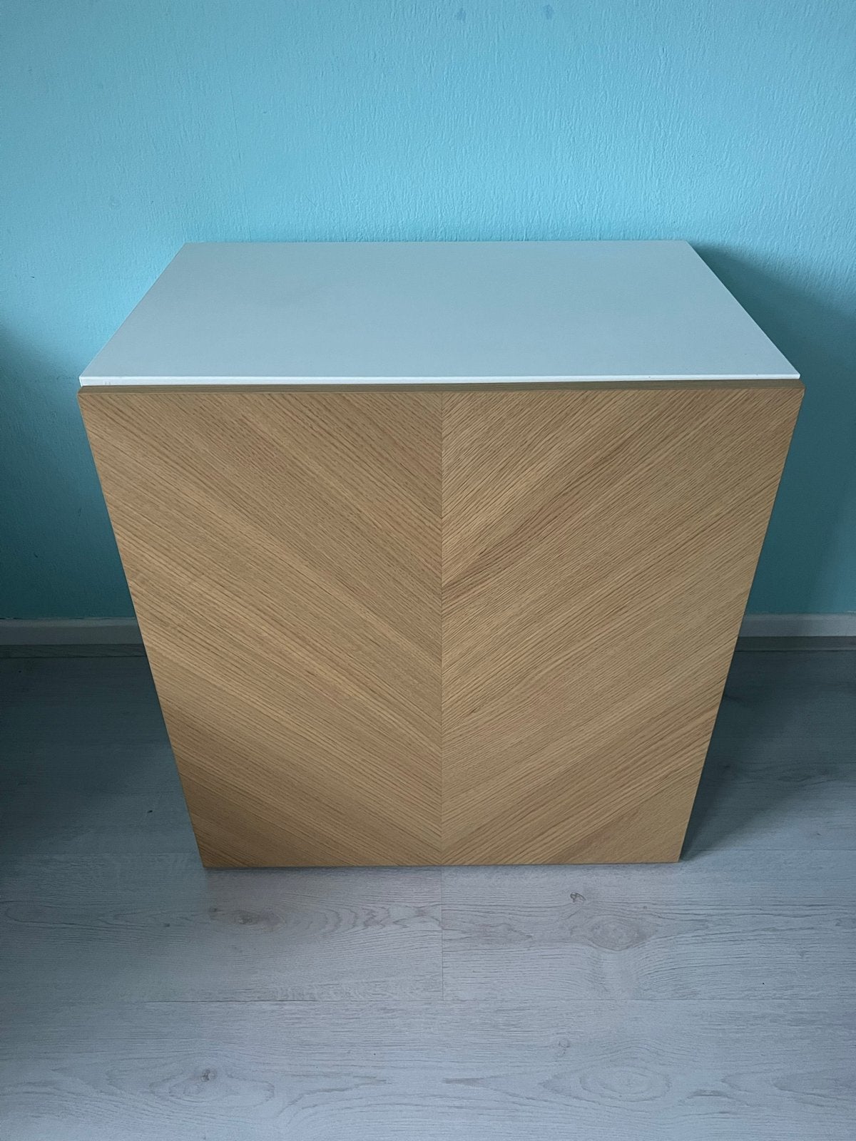 IKEA BESTÅ kastje met eikenfineerdeur – €50, Ophalen, Zo goed als nieuw