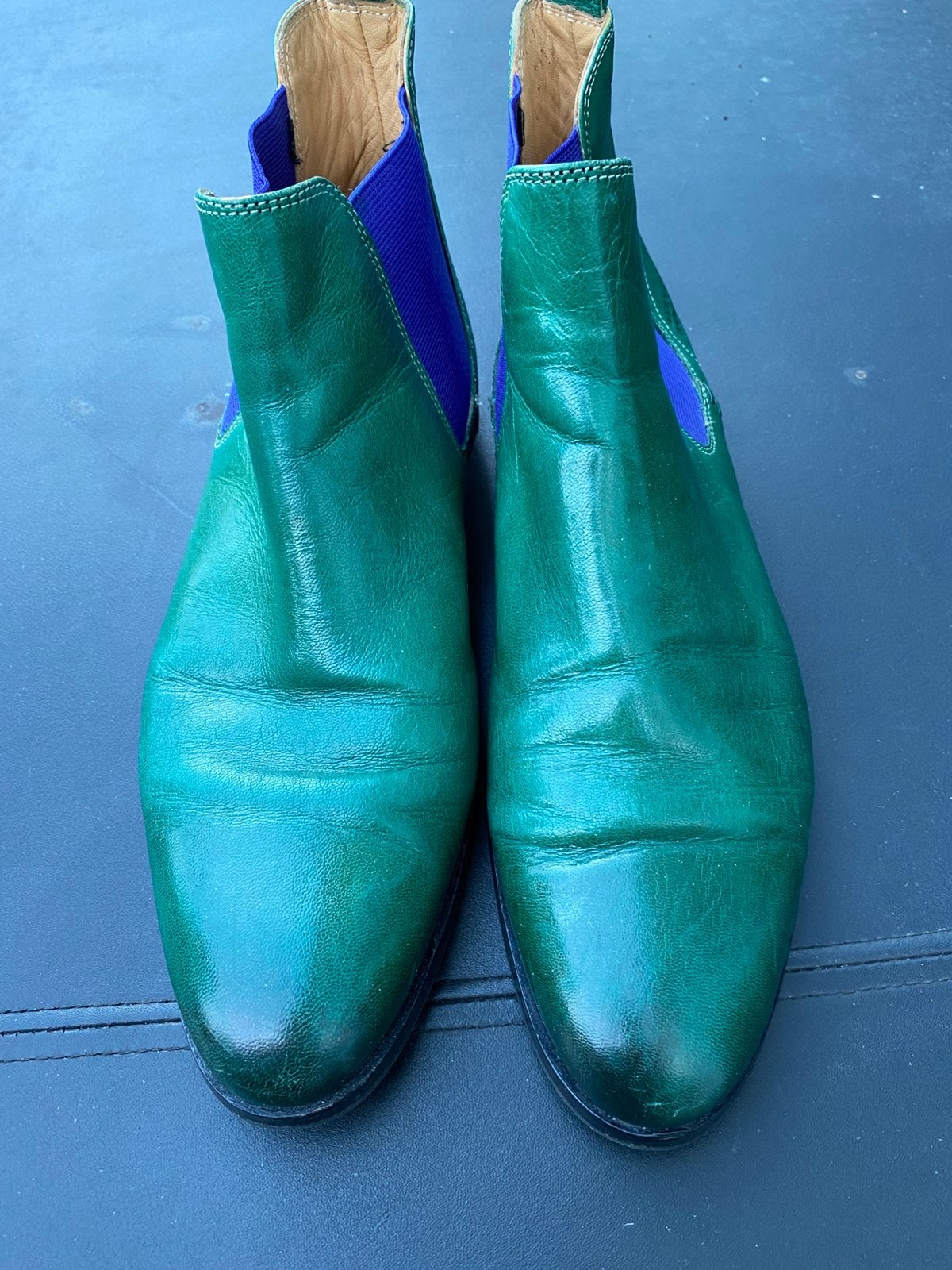 Groene Chelsea boots van Melvin & Hamilton maat 41. ZGAN, Lage of Enkellaarzen, Ophalen of Verzenden, Zo goed als nieuw, Groen