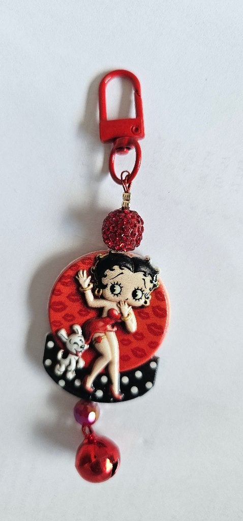 Leuke Betty Boop sleutelhanger met belletje, Ophalen of Verzenden, Nieuw, Knuffel of Figuurtje