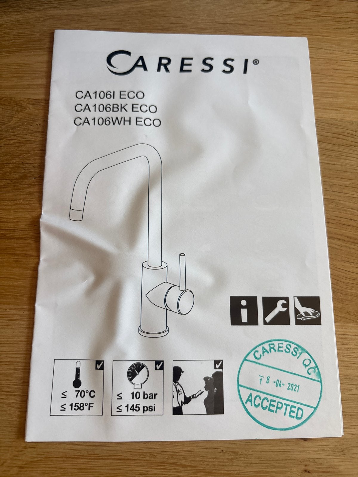 Caressi CA106I ECO Keukenkraan - Nieuw in doos, Ophalen, Nieuw, Chroom, Kraan