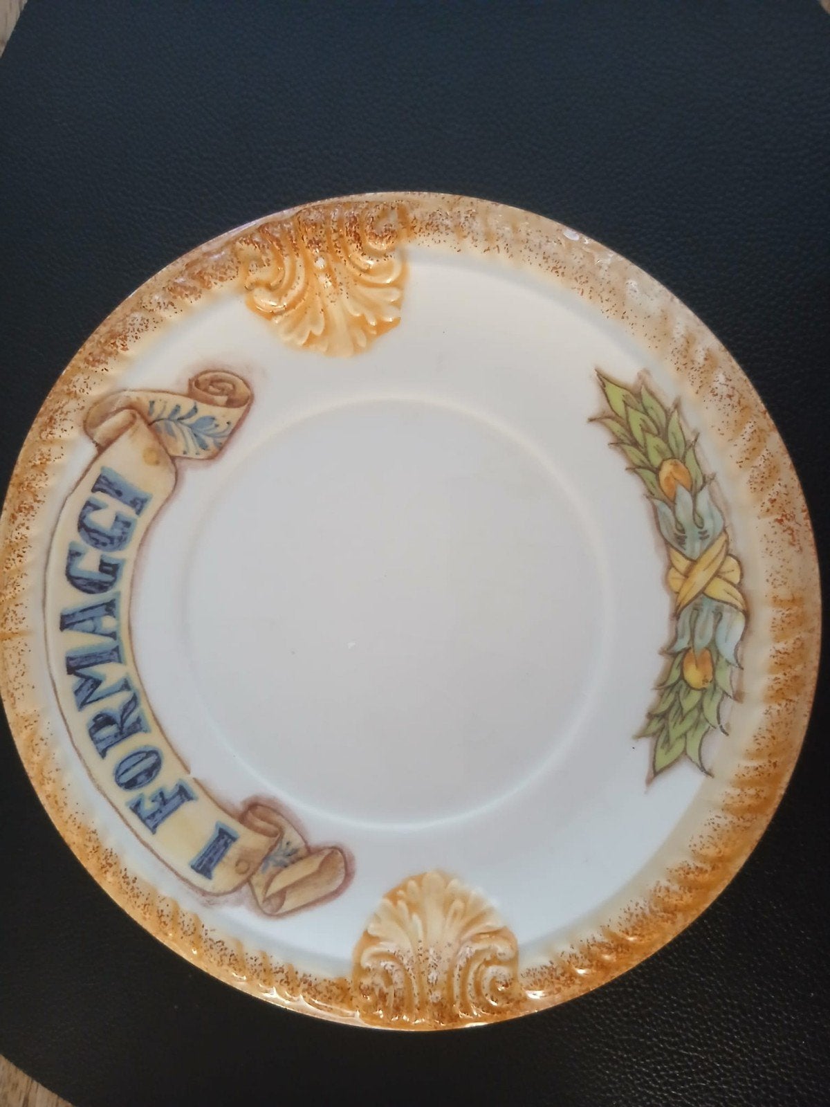 2x Polistampa Linea Decoro 'I Formaggi' kaasborden, Antiek en Kunst, Antiek | Servies los, Ophalen of Verzenden