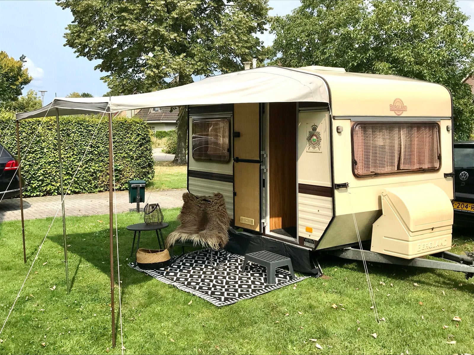 Retro Bergland Caravan - Klaar voor Avontuur!, Caravans en Kamperen, Overige merken, Standaardzit, Particulier, 4 tot 5 meter