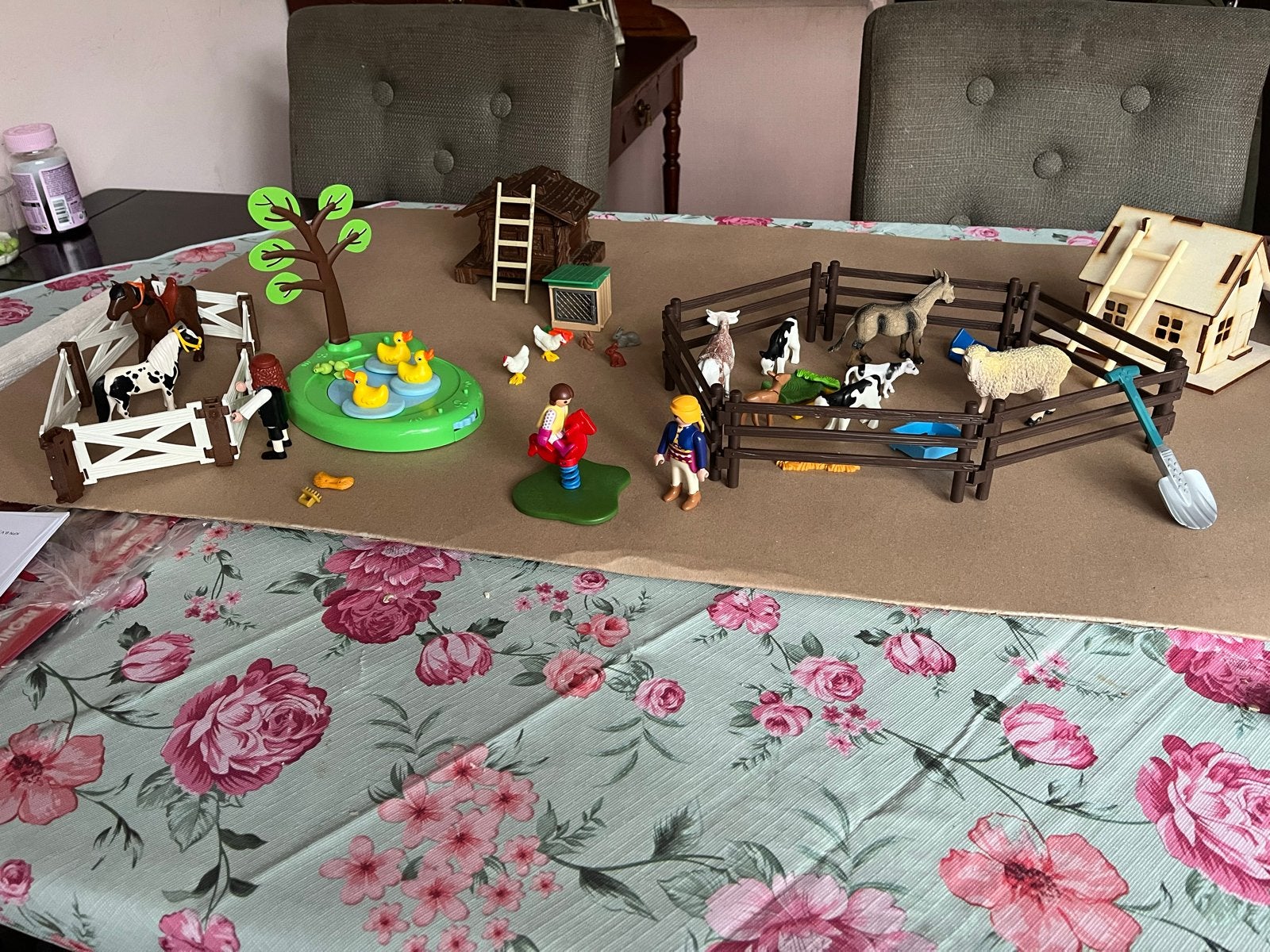 Grote set boerderijdieren en Playmobil boerderij speelgoed, Ophalen of Verzenden, Gebruikt, Jongen of Meisje