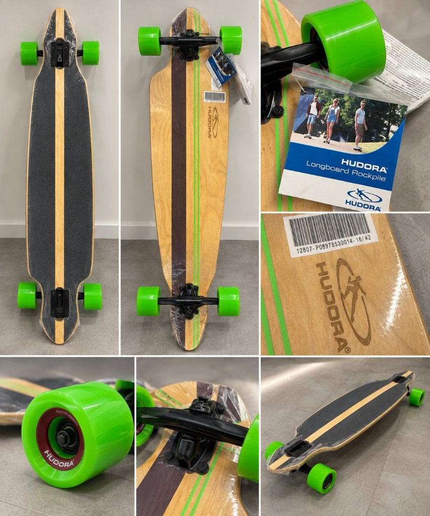 HUDORA Rockpile Longboard – Nieuw – Groen, Ophalen of Verzenden, Nieuw, Overige typen, Longboard