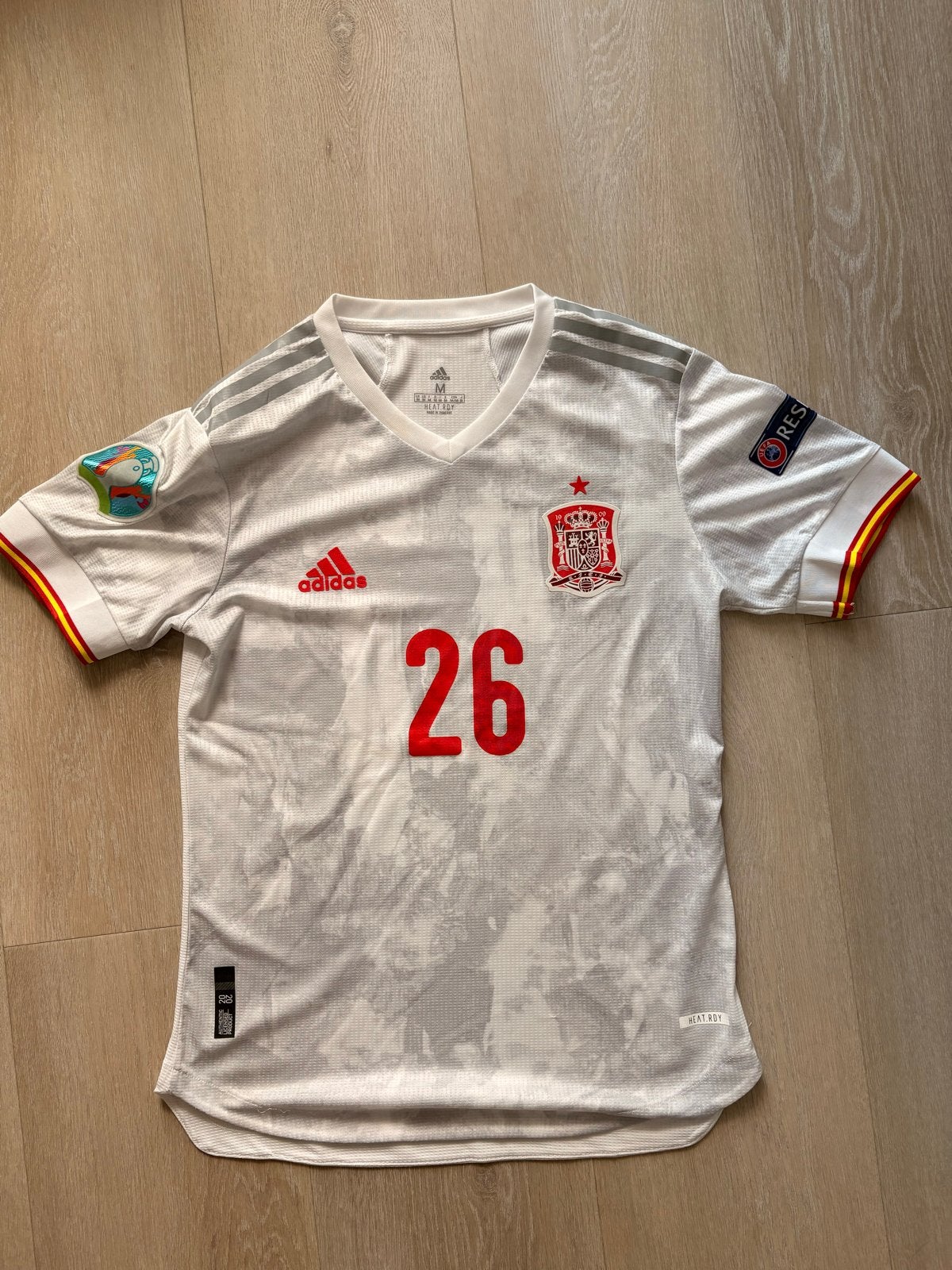 Pedri Spaans Elftal Thuisshirt Maat M - Beschadigd, Maat M, Ophalen of Verzenden, Gebruikt, Shirt