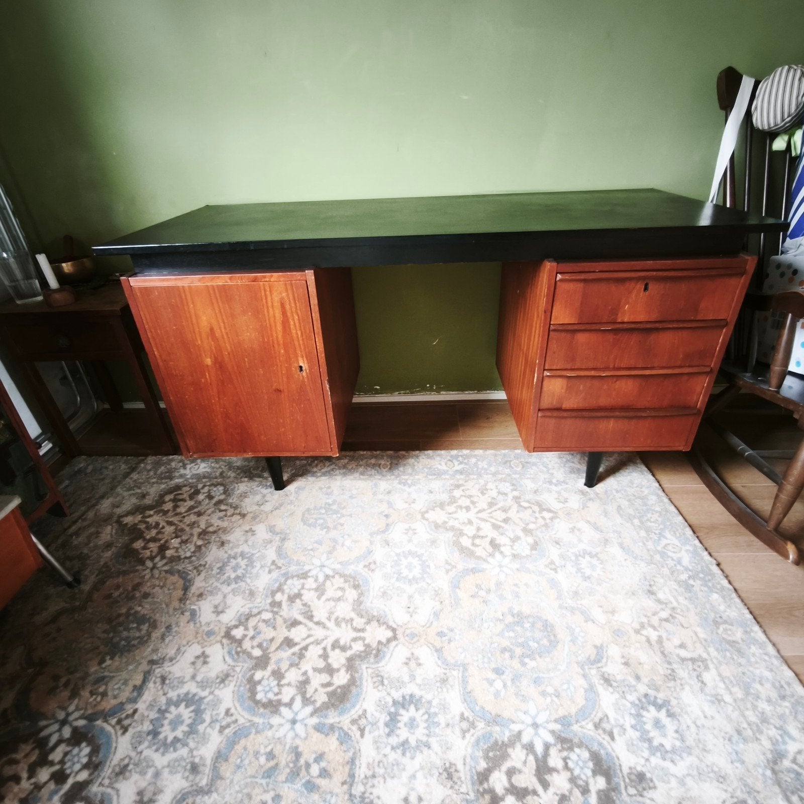 vintage bureau jaren 60, Huis en Inrichting, Bureaus, Ophalen, Gebruikt