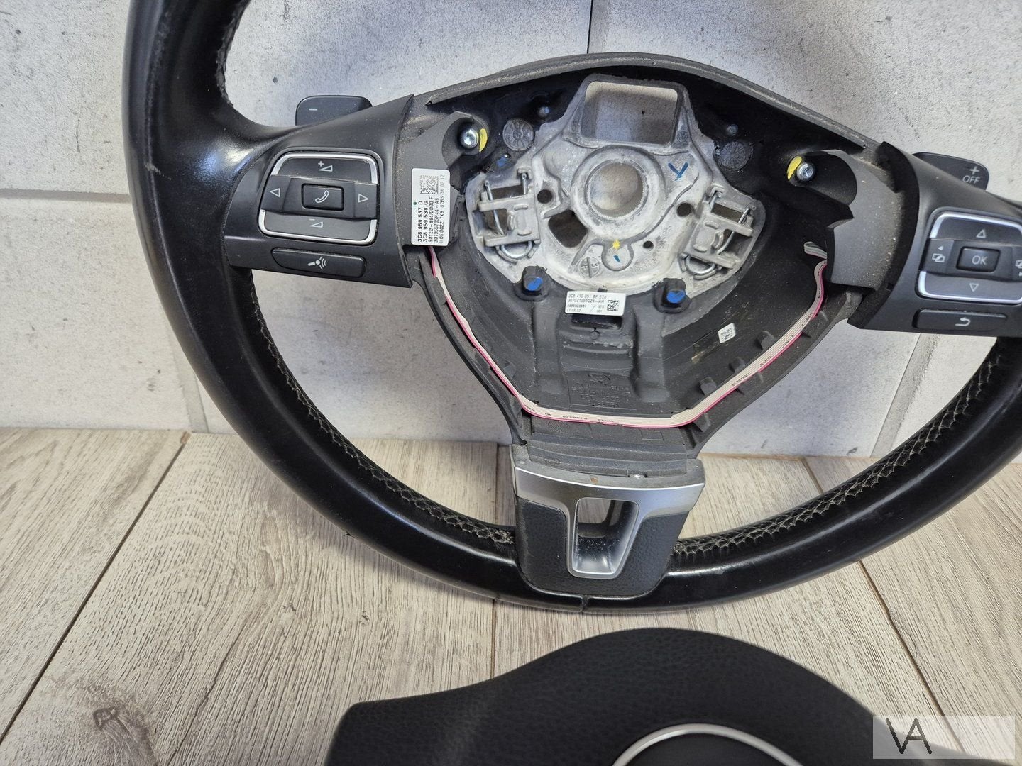 VW Golf 6 / Passat / Eos Stuur met airbag knoppen flippers, Auto-onderdelen, Gebruikt, -, Volkswagen, -