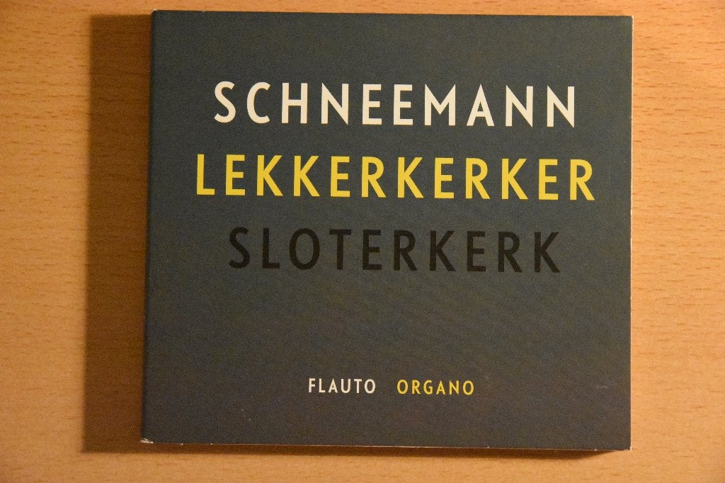 Cd Jakob Lekkerkerker Orgel Marieke Schneemann Fluit, Ophalen of Verzenden, Barok, Zo goed als nieuw, Overige typen