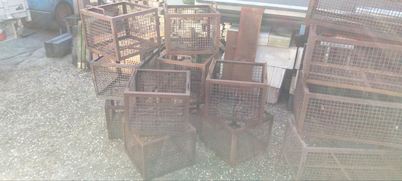 stalen manden, Tuin en Terras, Ophalen, Overige materialen