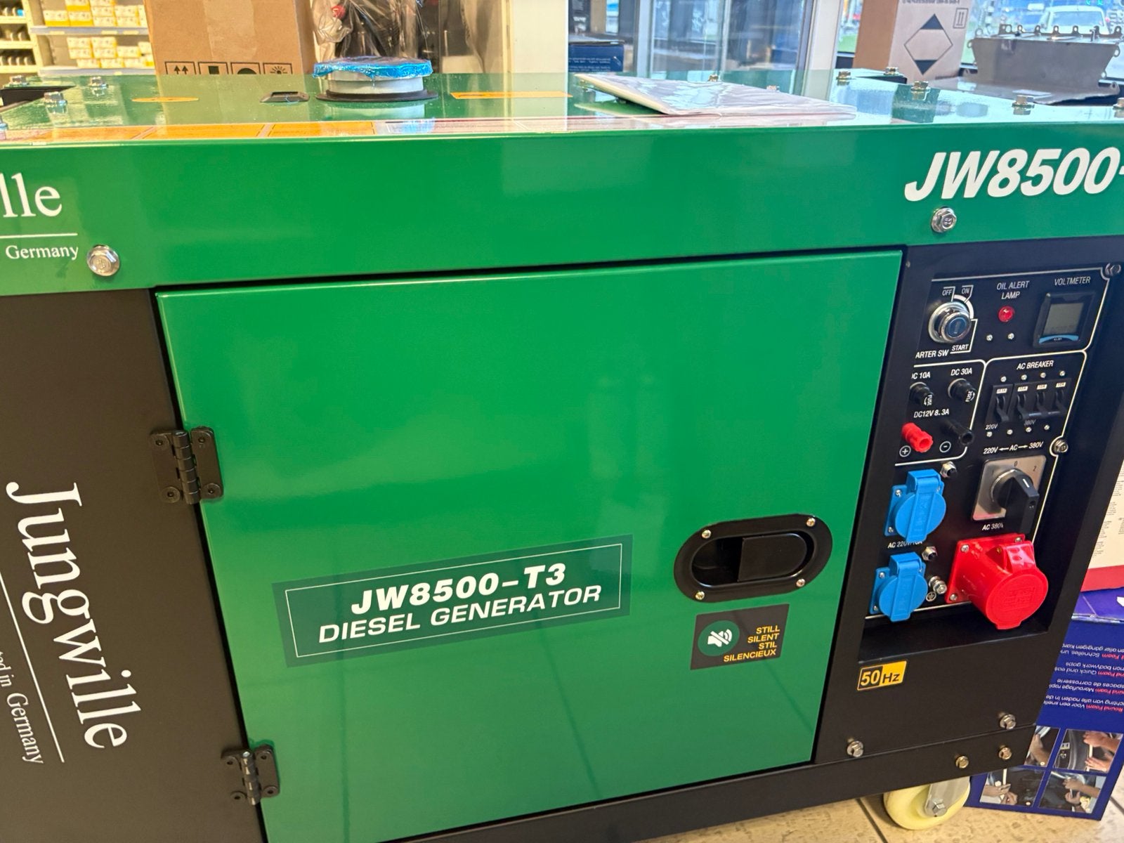 Jungwille agregaat, Doe-het-zelf en Verbouw, Nieuw, Ophalen of Verzenden, 5 tot 10 kVA, Elektrisch startend