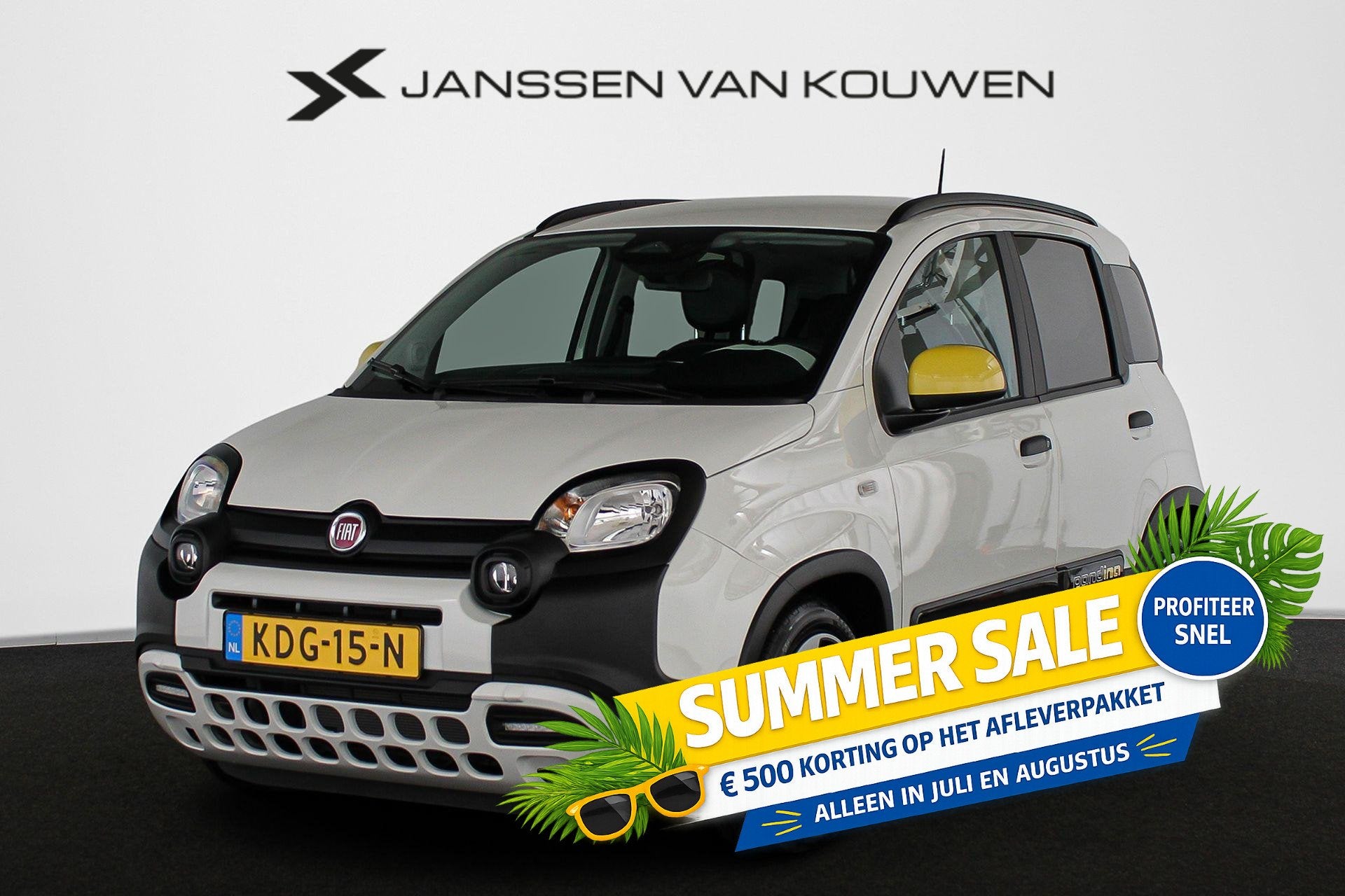 Fiat Panda 1.0 Hybrid Cross Pandina Apple CarPlay Airco Park, Stof, Euro 6, Panda, Automatische klimaatregeling