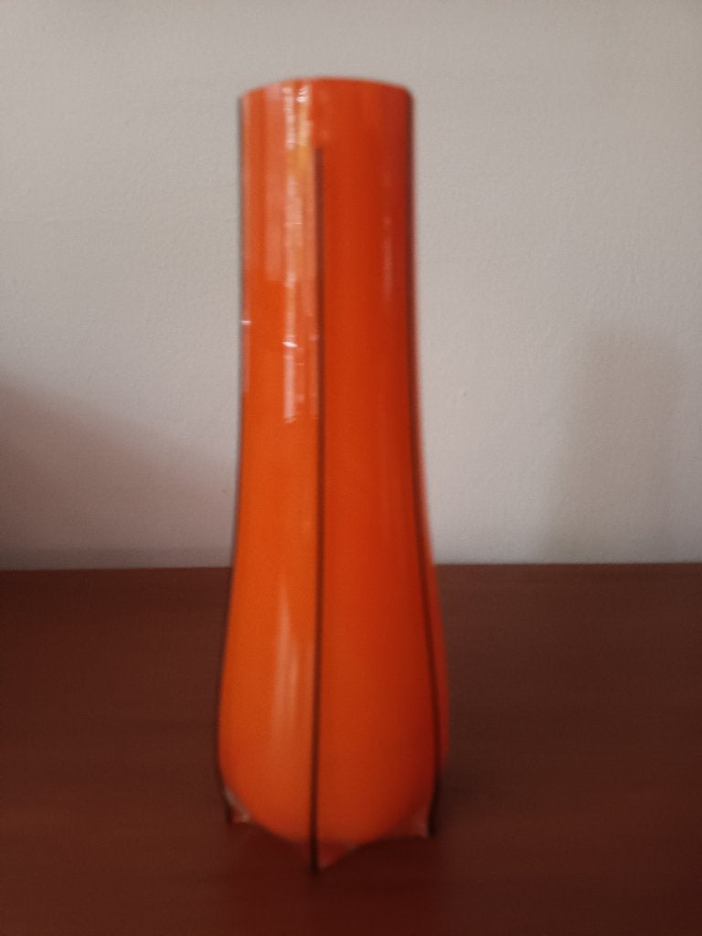 Orange Lötz Tango Glas Vase Glasvase Jugendstil, Ophalen of Verzenden