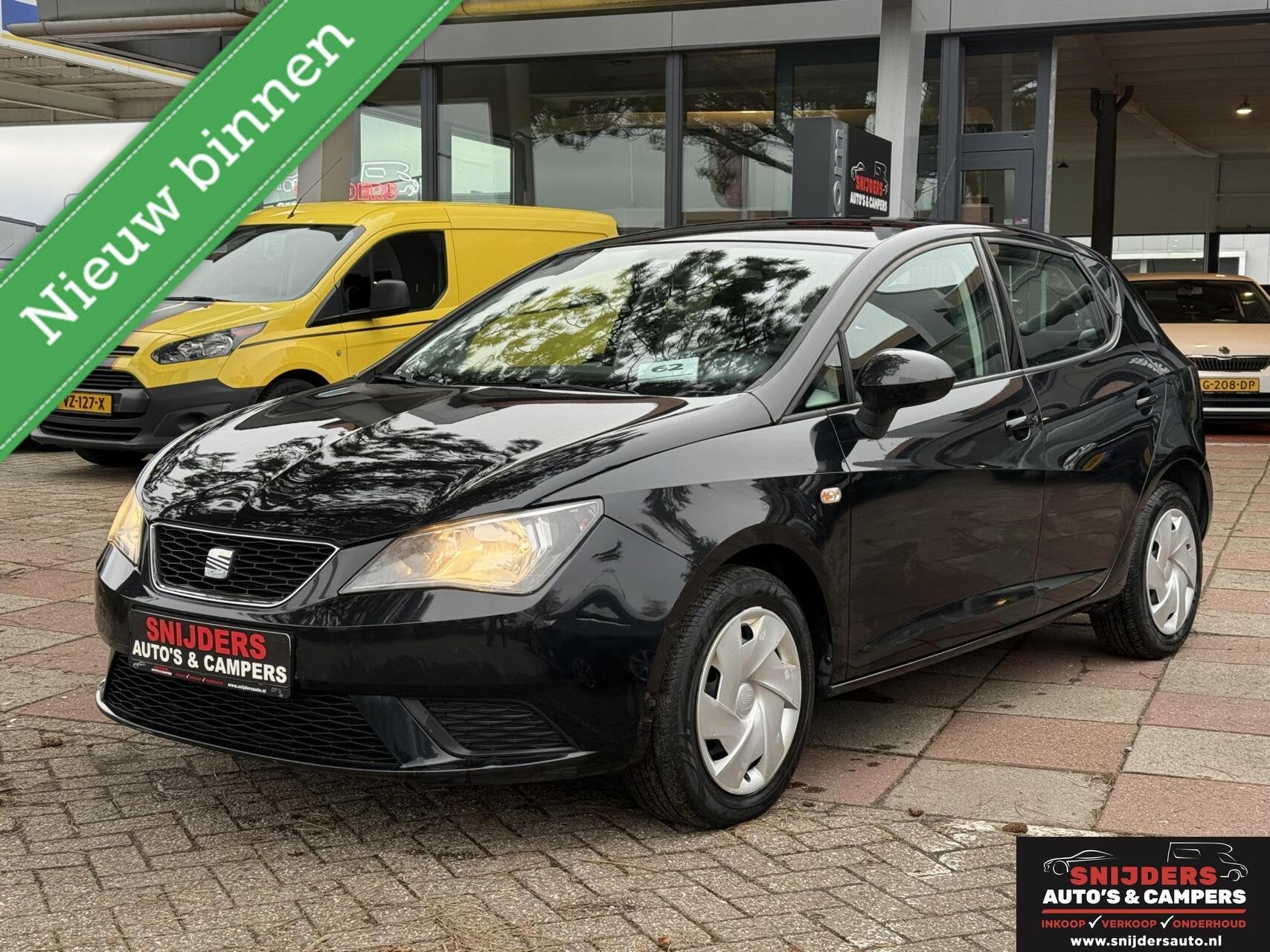 Seat Ibiza 1.2 Reference 11/2012 5 deurs, Voorwielaandrijving, Stof, Gebruikt, Zwart