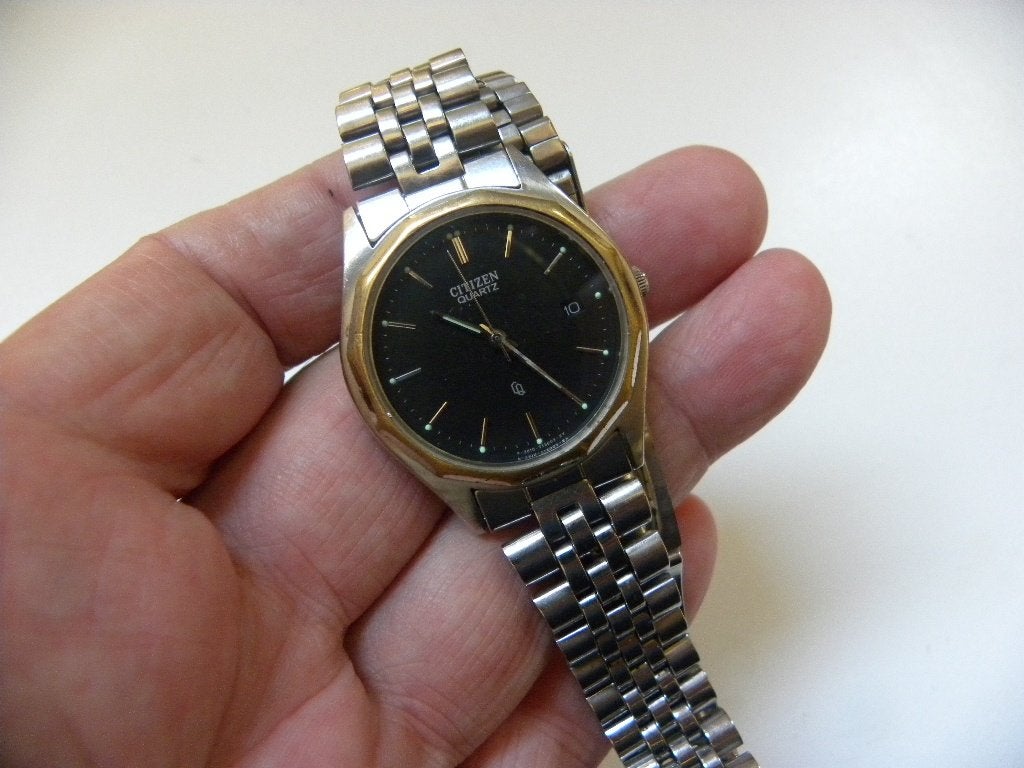 Vintage Citizen Quartz jaren `80, Staal, Gebruikt, Staal, Ophalen of Verzenden