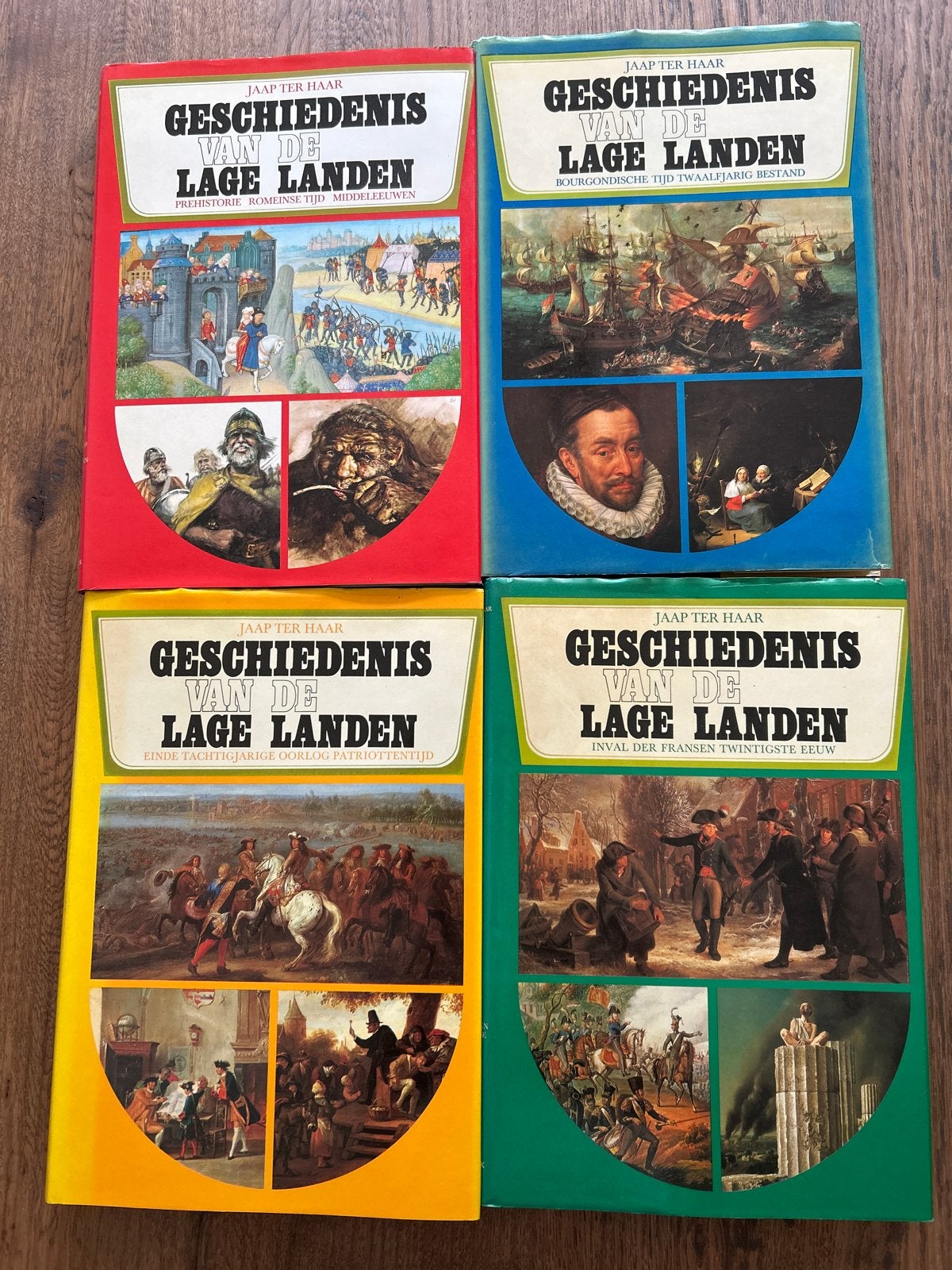 Geschiedenis van de Lage Landen - Jaap ter Haar (4 delen), Boeken, Ophalen of Verzenden, 20e eeuw of later, Gelezen
