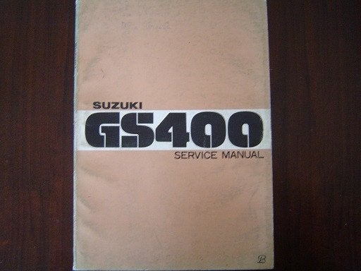 Suzuki GS400 1976 motorcycle service manual GS 400 handboek, Motoren, Ophalen of Verzenden, Suzuki