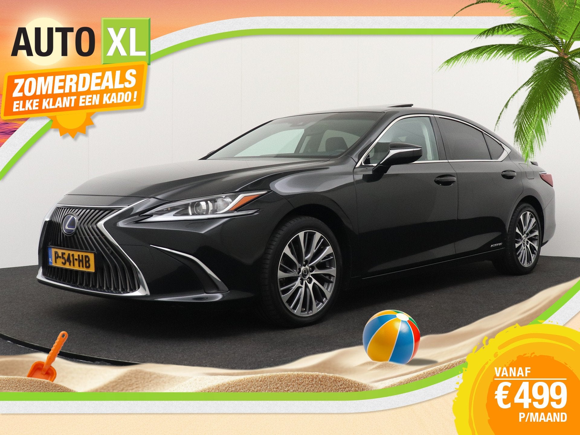 Lexus ES 300h Preference Line Business Schuif-/kanteldak Ada, 4 cilinders, 2487 cc, 1655 kg, Zwart