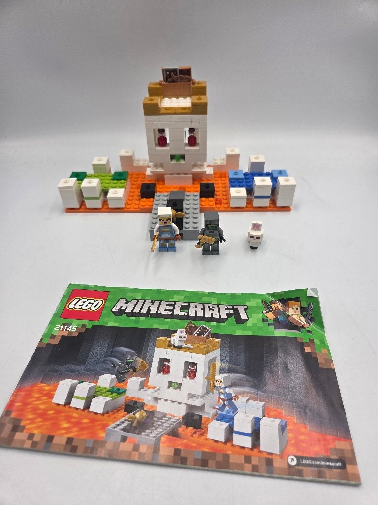 Lego Minecraft 21145 The Skull Arena, Compleet, Minecraft, Lego, Ophalen of Verzenden