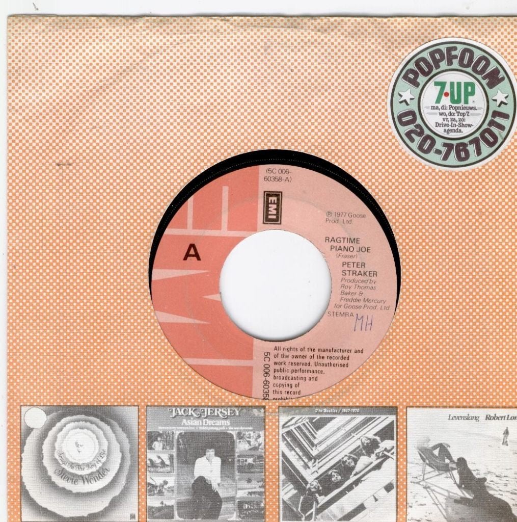 Peter straker - ragtime piano joe, Gebruikt, 7 inch, Ophalen of Verzenden, Pop