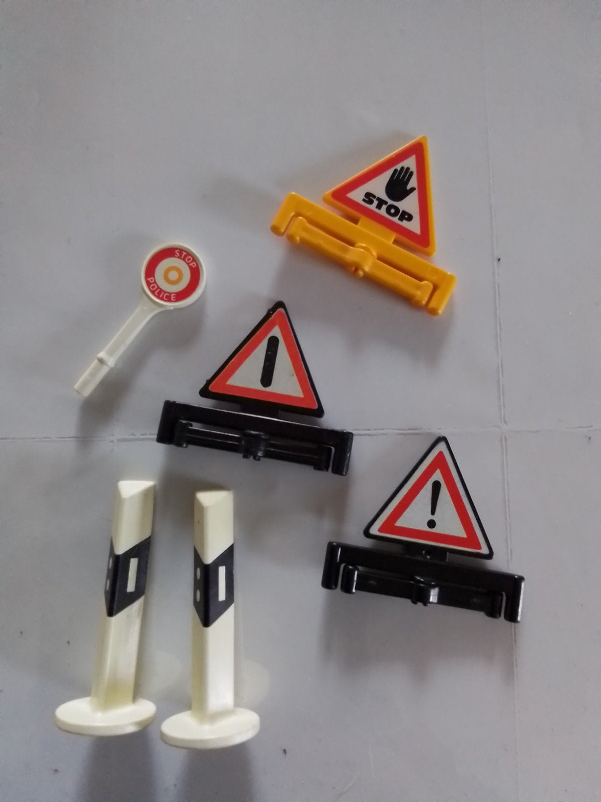 Playmobil verkeersborden en pionnen set, Ophalen of Verzenden