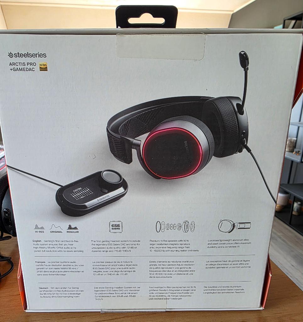Steelseries Arctis Pro + GameDAC, Verzenden, Mute-functie, Zo goed als nieuw, Bedraad