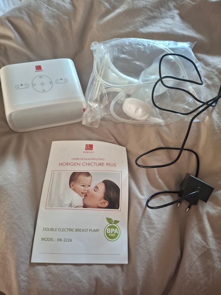 Horigen Chicture Plus Dubbele Elektrische Borstkolf - ZGAN, Ophalen of Verzenden, Zo goed als nieuw