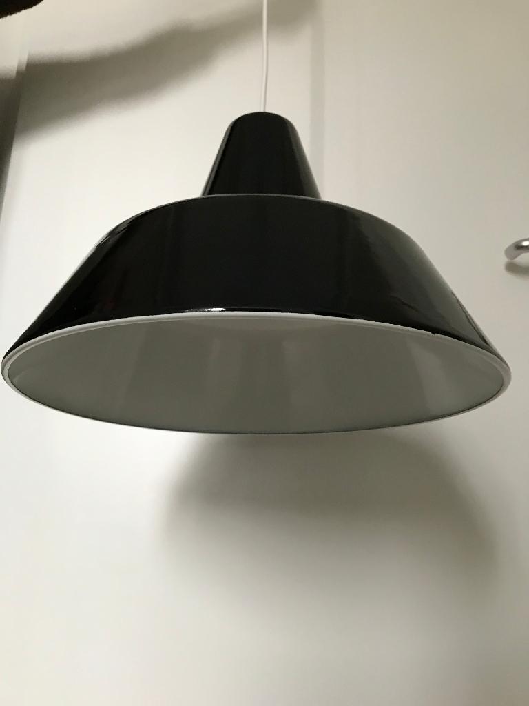 Vintage Louis Poulsen emaille lamp hanglamp type 19540, Huis en Inrichting, Lampen | Hanglampen, Ophalen, Zo goed als nieuw, Vintage Design Industrieel
