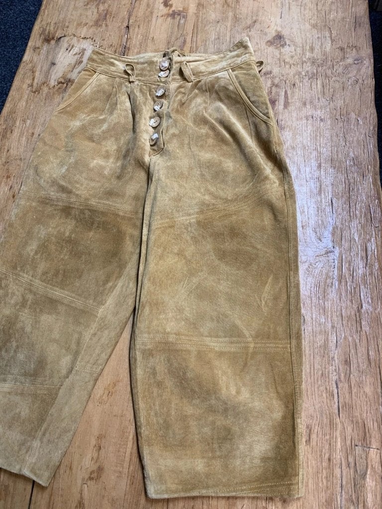 Dames originele lederhosen/kniebroek, Kleding | Dames, Broeken en Pantalons, Maat 38/40 (M), Beige, Djt@dejuistetoon.eu, Ophalen of Verzenden