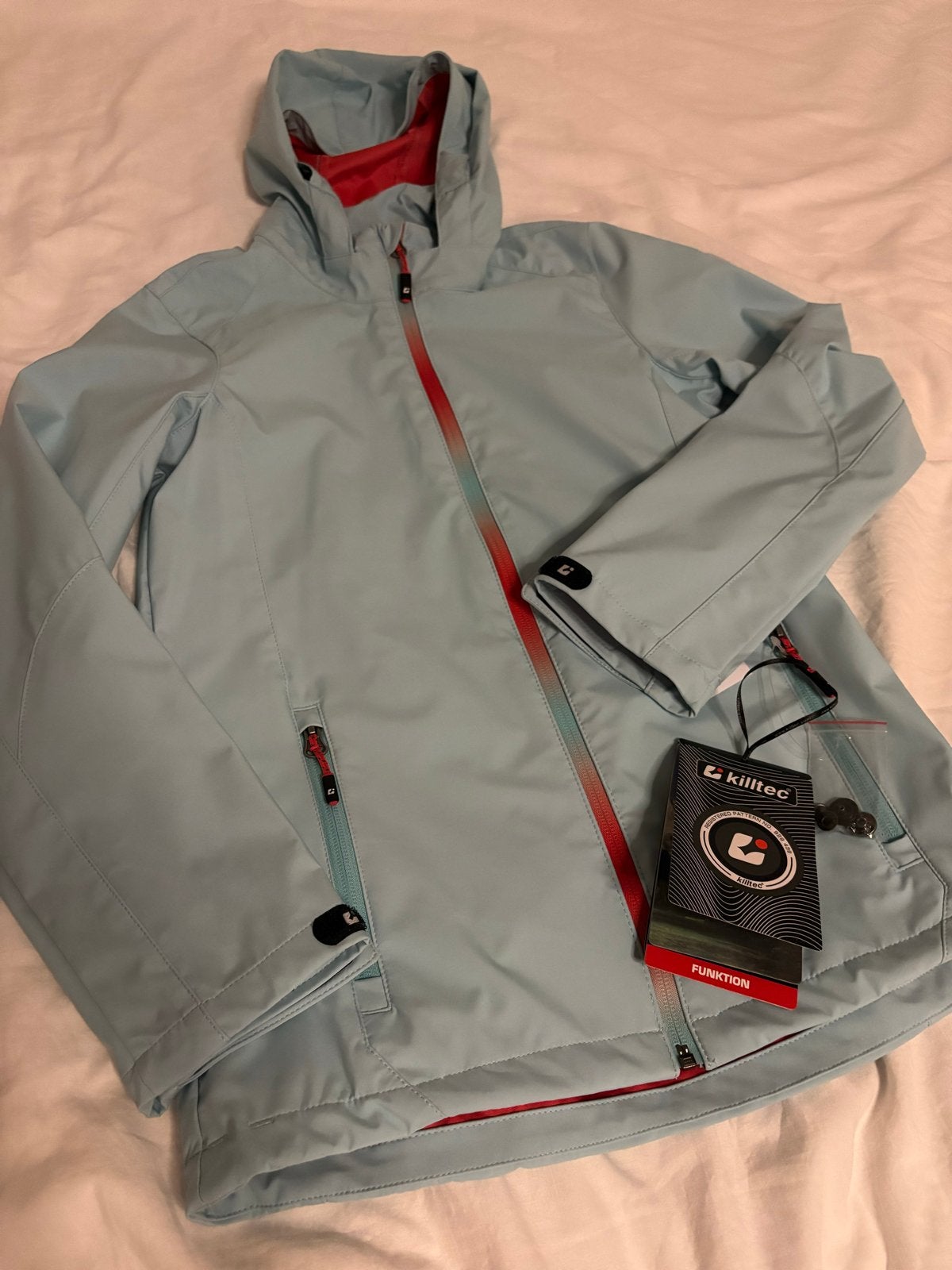 Killtec wind- en waterdichte jas - Nieuw, Ophalen of Verzenden, Zo goed als nieuw, Maat 34 (XS) of kleiner, Blauw