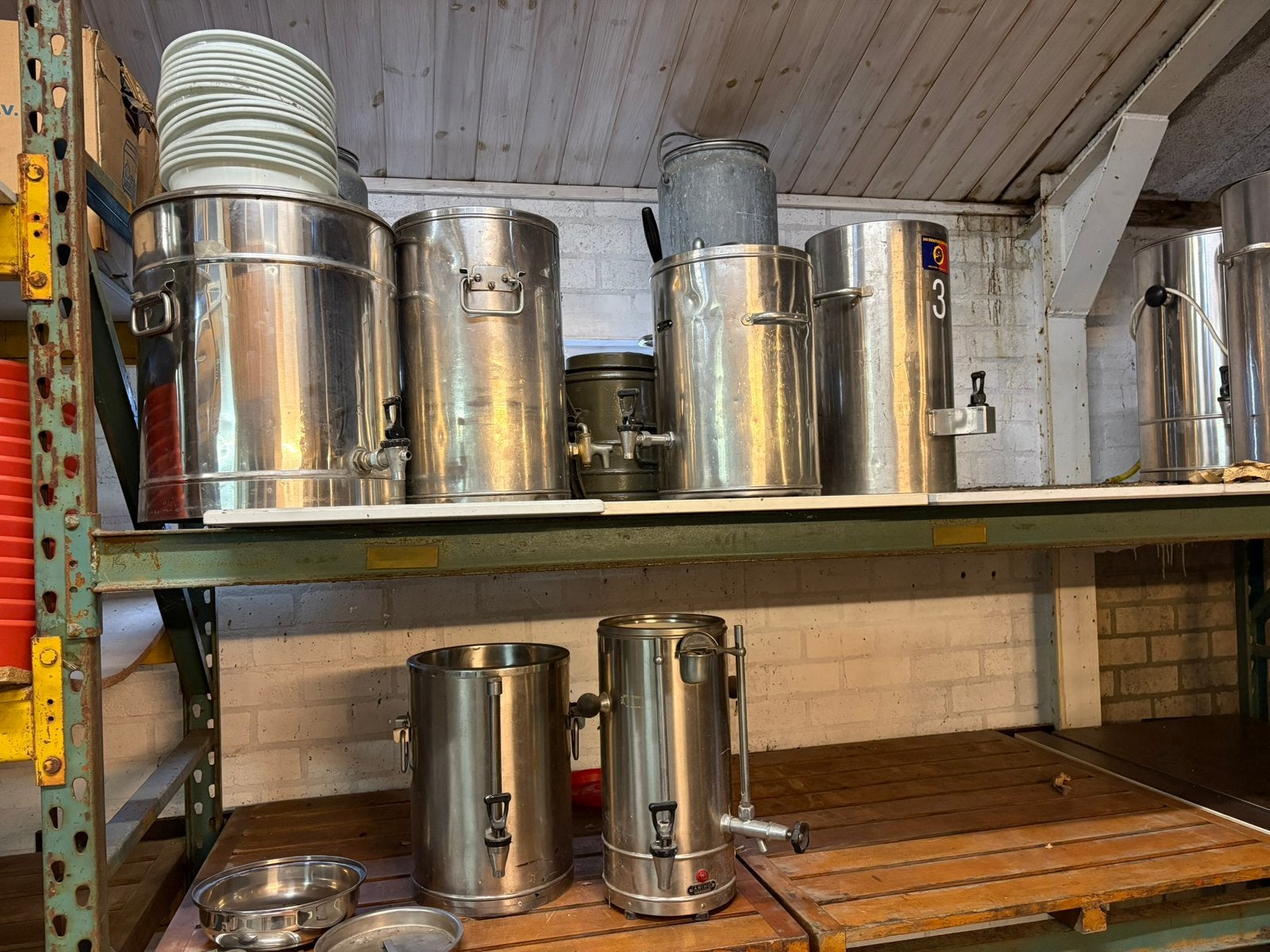 Partij koffiecontainers koffie container koffiecontainer, Ophalen, Zo goed als nieuw