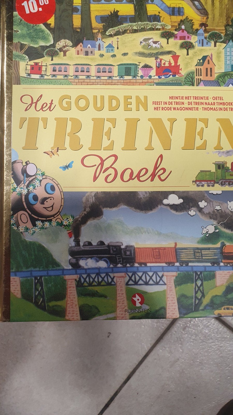 Het Gouden Treinen Boek - Diverse verhalen over treinen, Boeken, Ophalen of Verzenden, Zo goed als nieuw, Diverse Auteurs, Fictie algemeen