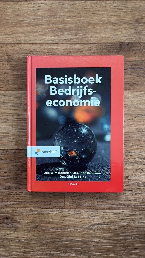 Basisboek Bedrijfseconomie, Boeken, Noordhoff, Zo goed als nieuw, Beta, HBO