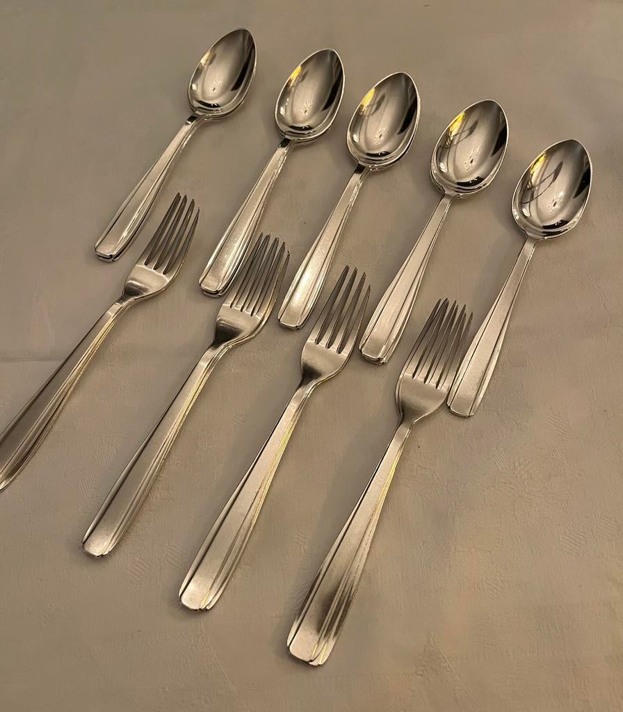 Gero bestek 56 Nordique dessert lepels en vorken, Ophalen of Verzenden
