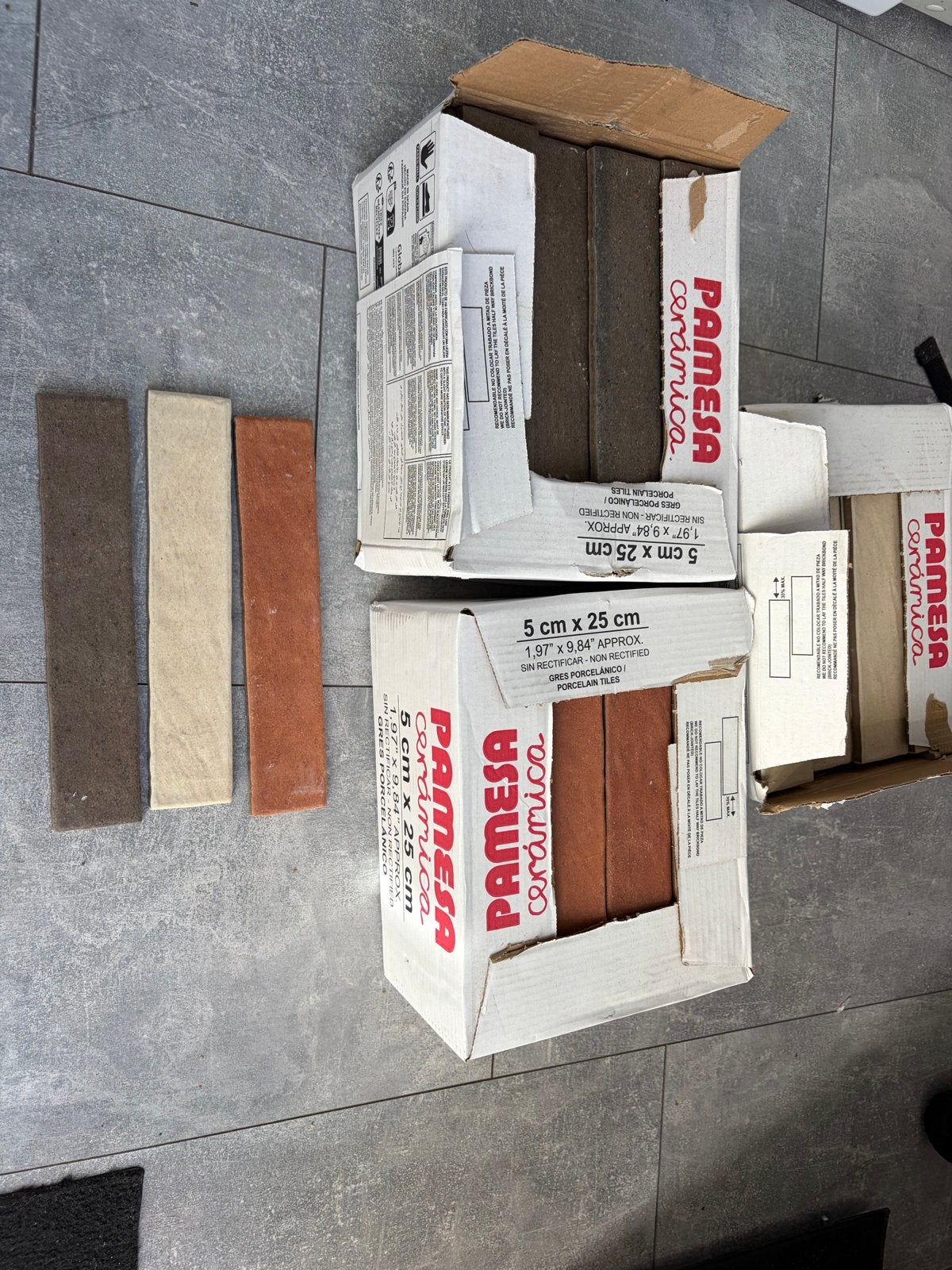 Pamesa Ceramica tegels 5x25 cm, Ophalen, Keramiek, Nieuw, Minder dan 20 cm
