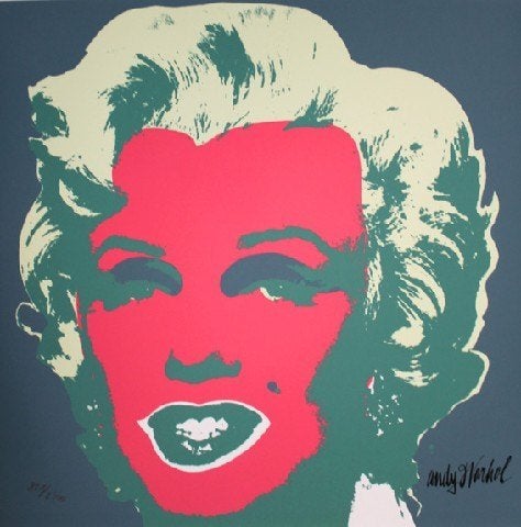 Andy Warhol Kleur Lithogr "Marilyn Monroe Pink Face" Ges Gen, Ophalen of Verzenden